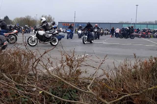 Eight hundred bikers took part in the 2023 run which started at Tesco in Dragonville, Durham.
