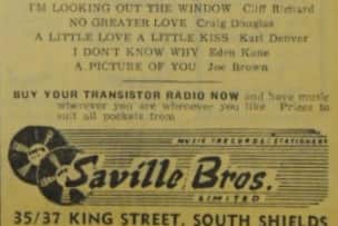 Saville Bros in King Street was a big hit for the latest chart hits in the 1960s.