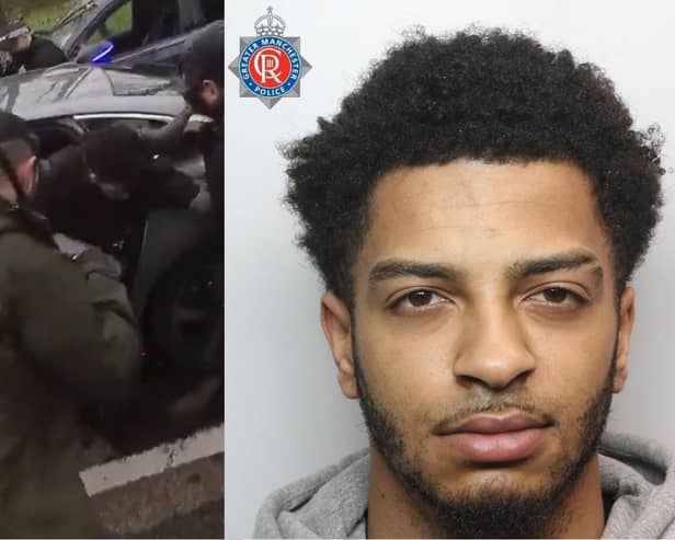 Armed police arrest man who threw acid in boy’s face.