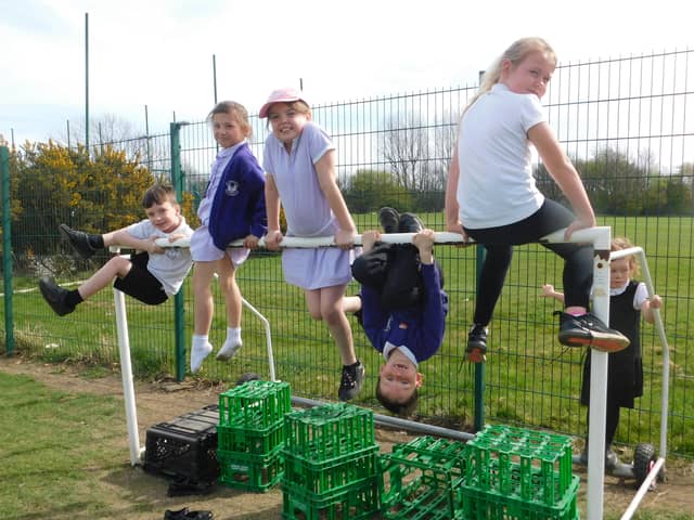 The community at Hebburn Lakes Primary School are celebrating receiving a Platinum OPAL Award.