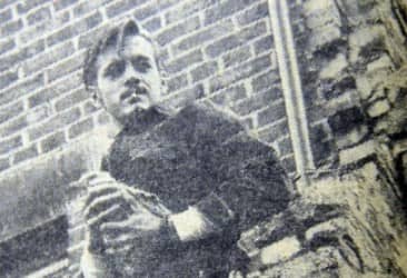 Raymond Bash on the day he rescued Sammy the seagull from a chimney in South Shields in 1970.