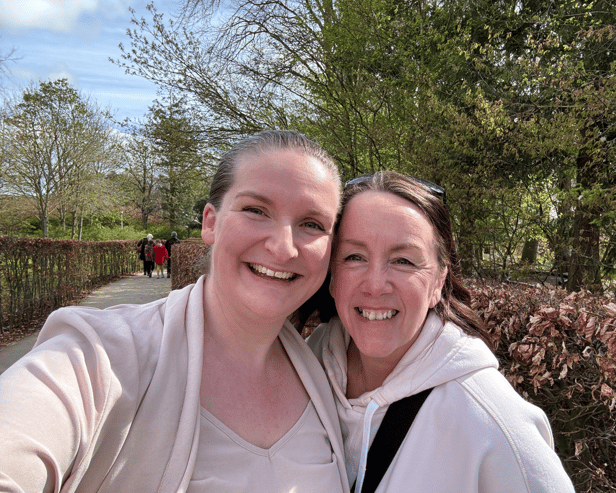 Hayley Forster (left) and Angela Angus, the hosts of Geordie Pride.