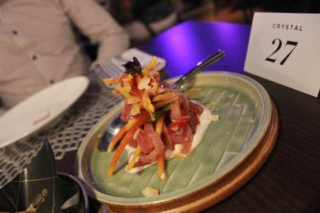 The delicious tuna ceviche in Beefbar