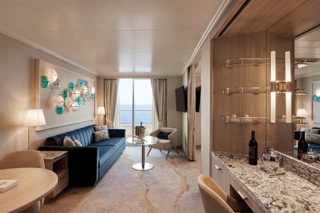 A luxurious Sapphire Veranda suite