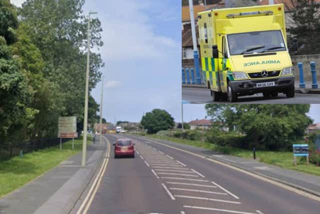 A person has been taken to hospital following a collision in Whitburn.