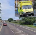 A person has been taken to hospital following a collision in Whitburn.