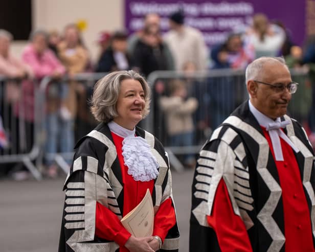 The King visits Durham Cathedral for Maundy Thursday