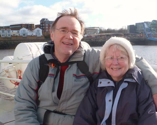 Pat and John on the Shields Ferry