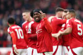 Anthony Elanga in action for Nottingham Forest. 