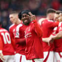 Anthony Elanga in action for Nottingham Forest. 