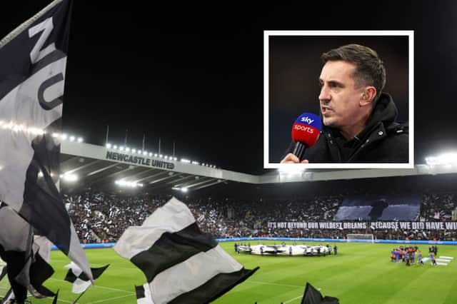 Gary Neville believes Newcastle United will be 'desperate' for Champions League qualification this season