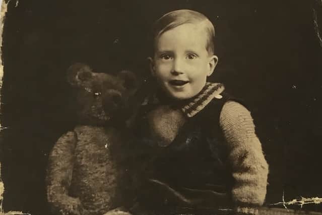 William Thomson when he was a child. He would later become a war hero whose grave would be tended by the people of Fosseux in France.