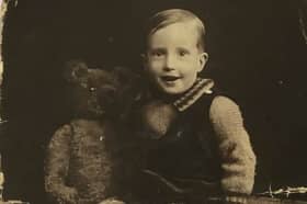 William Thomson when he was a child. He would later become a war hero whose grave would be tended by the people of Fosseux in France.