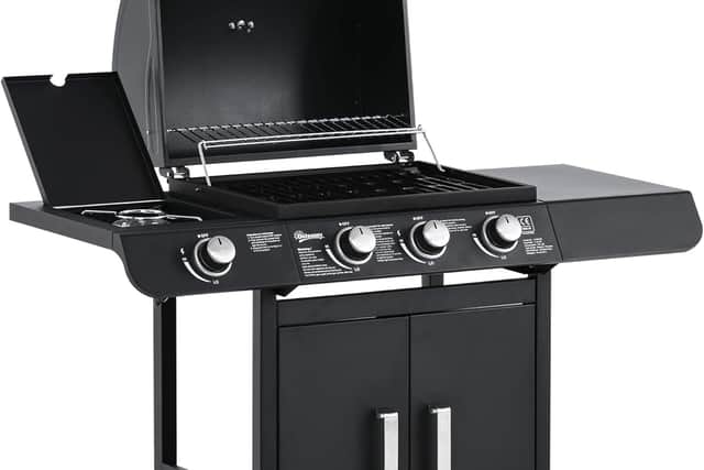 Outsunny 3+1 Gas Burner BBQ