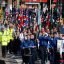 Look at the turnout for the annual parade by Scouts in April 2004. Tell us if it brings back memories for you.