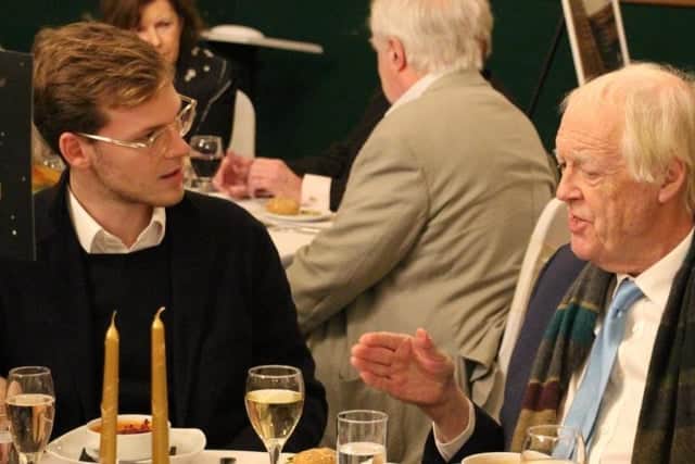 Sir Tim Rice with fellow Foundation of Light trustee Kyril Louis Dreyfus