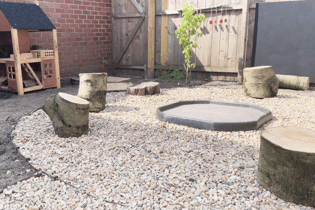 The nursery now has a spacious outdoor area for the children to learn in.