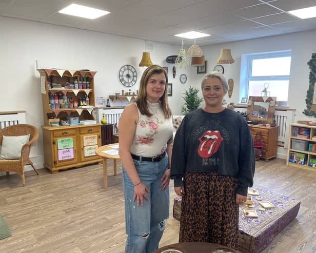 Amy Borrill, manager of Noah's Ark Nursery (left) with Nicola George, the nursery's owner.