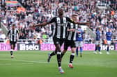 Alexander Isak scores for Newcastle United against Ipswich Town.