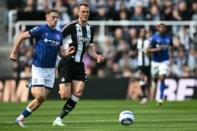 Liam Delap in action for Ipswich Town against Newcastle United. 