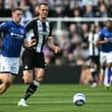 Liam Delap in action for Ipswich Town against Newcastle United. 