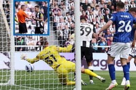 Bruno Guimaraes was denied a goal on his 150th Newcastle United appearance