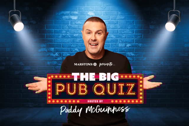 UK pub chain Marston’s has teamed up with Paddy McGuinness to find the UK’s smartest pub, with The Marston’s Big Pub Quiz.