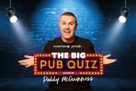 UK pub chain Marston’s has teamed up with Paddy McGuinness to find the UK’s smartest pub, with The Marston’s Big Pub Quiz.