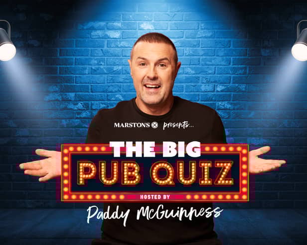 UK pub chain Marston’s has teamed up with Paddy McGuinness to find the UK’s smartest pub, with The Marston’s Big Pub Quiz.