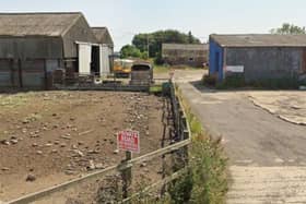 The woman is reported to have landed near Wreford's Farm.