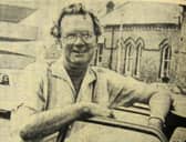 Cabbie Dan Ford who was happy to wear shorts on holiday but not at work.