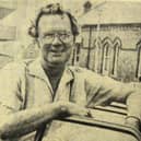 Cabbie Dan Ford who was happy to wear shorts on holiday but not at work.