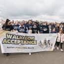 Families at the start of the Walk for Acceptance