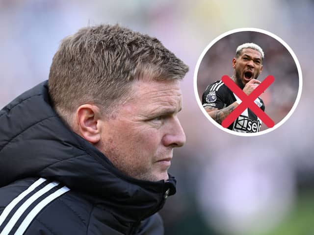 Eddie Howe will have to deal without Joelinton