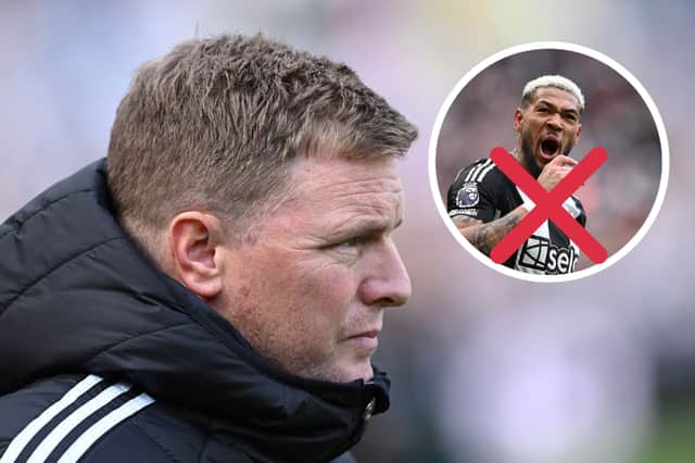 Eddie Howe will have to deal without Joelinton