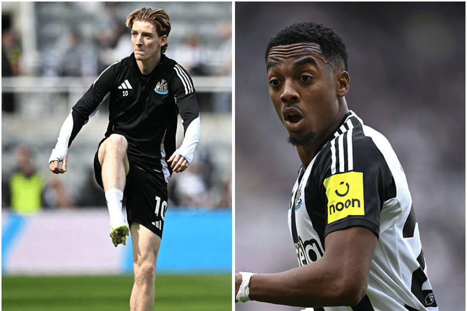 Anthony Gordon and Joe Willock