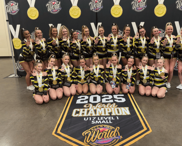 South Tyneside JETS Cheerleading were crowned world champion at the Allstar World Championships in Florida.