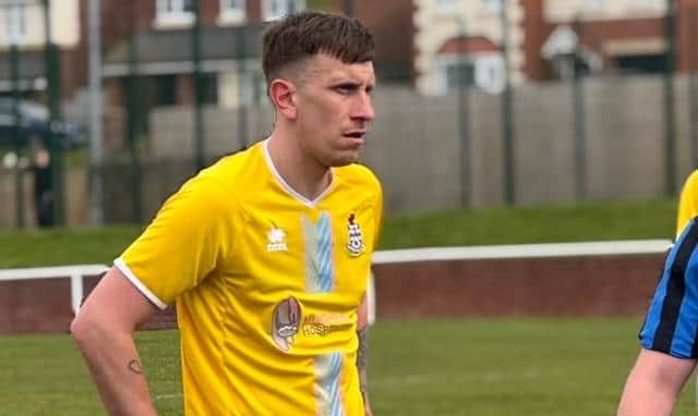 Jarrow defender Darryll Donnelly (photo Peter Franklin)