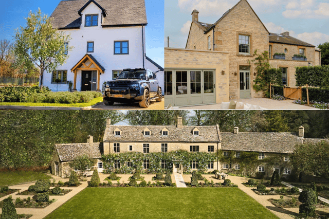 The three houses are worth a combined £8.5 million
