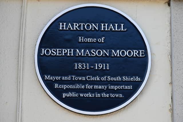 A Blue Plaque commemorative the life and work of Joseph Mason Moore, a former Mayor of South Shields, has been unveiled.
