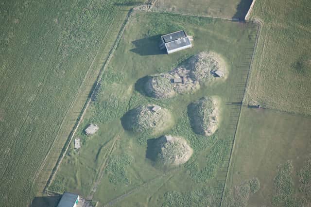 Lizard Lane showing the World War Two heavy anti-aircraft battery, near Whitburn.
This view of  South Tyneside was captured in 2015.
(Photo by Historic England Archive/Heritage Images via Getty Images)
