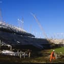 A general view of the new home of Sunderland Football Club under construction in 1997. Credit: Stu Forster /Allsport.