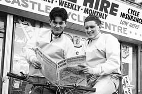 Mapping their route in 1989 were Nick Connor (right) of East Boldon and Andrew Pearson (left) of Sunderland.
