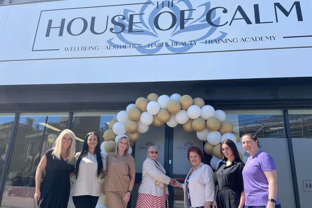 The House of Calm team with Cllr Fay Cunningham, the Mayor of South Tyneside (middle left), and Stella Matthewson, the Mayoress (middle right).