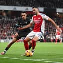 Mikel Merino in action against Liverpool. 