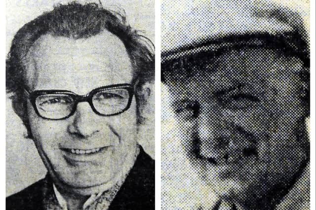 Tommy Lynn, left, and his dear pal Lawrence Scullion who made the pages of the Shields Gazette in 1978.
