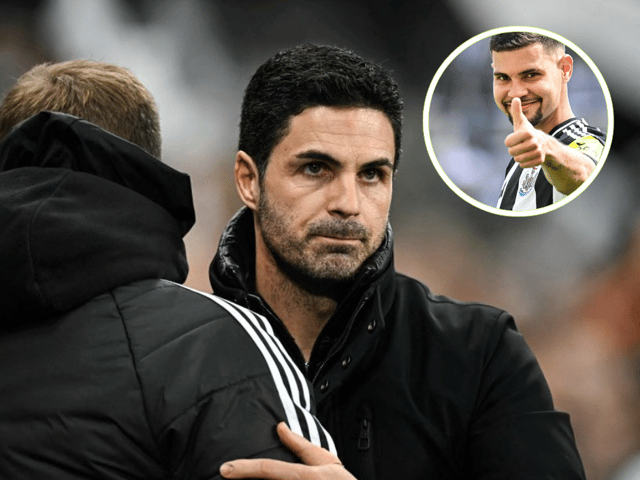 Eddie Howe, Mikel Arteta and Bruno Guimaraes