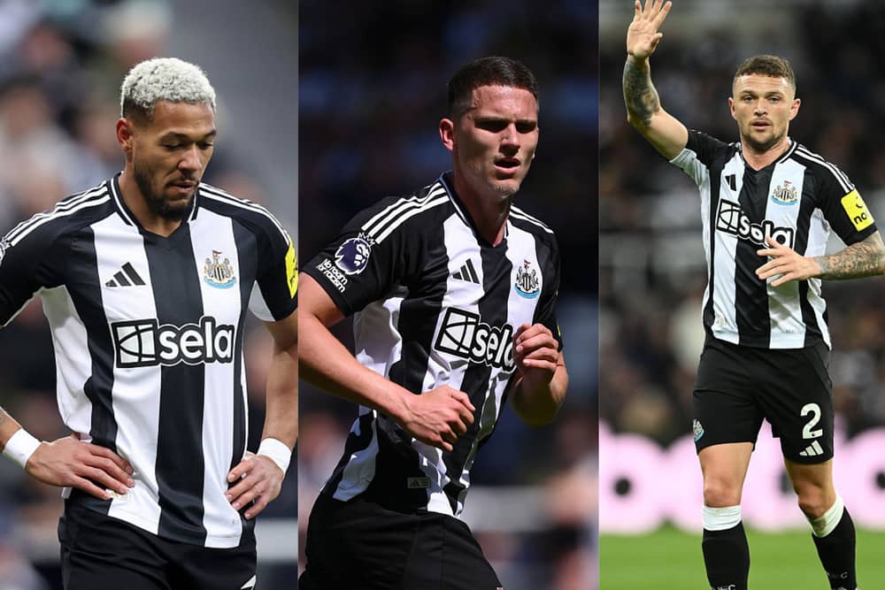 Joelinton, Sven Botman, Kieran Trippier: Newcastle United injury list & return dates. (Photo credit: Getty Images)