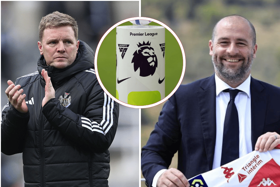 Newcastle United head coach Eddie Howe and sporting director Paul Mitchell