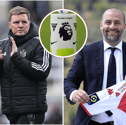 Newcastle United head coach Eddie Howe and sporting director Paul Mitchell